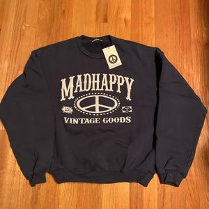 Madhappy crewneck, navy blue, medium, NWT